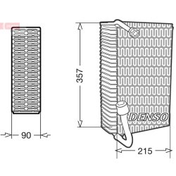 AC Evaporator DENSO DEV02006 OE Ref 4A1260122AG