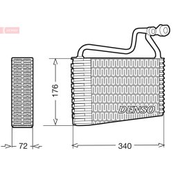 AC Evaporator DENSO DEV08001