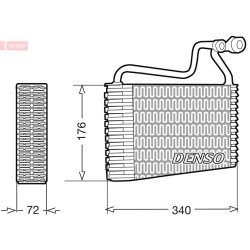 AC Evaporator DENSO DEV08002