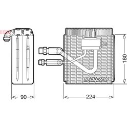AC Evaporator DENSO DEV09005 OE Ref 46722081