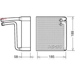 AC Evaporator DENSO DEV09025 OE Ref 51902102