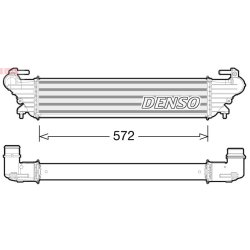 Intercooler DENSO DIT09114 OE Ref 51887954