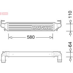 Intercooler DENSO DIT09118 OE Ref 51966752