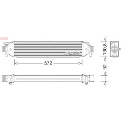 Intercooler DENSO DIT09122 OE Ref 50532811