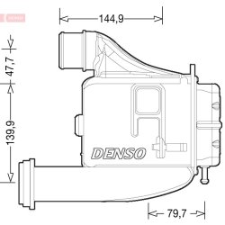 Intercooler DENSO DIT12006 OE Ref 5801453706
