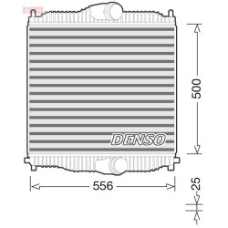 Intercooler DENSO DIT99002 OE Ref JD1271004020