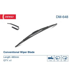 Essuie-glace universel DENSO DM-648 pour ALFA ROMEO, AUDI, FIAT et plus encore... DENSO