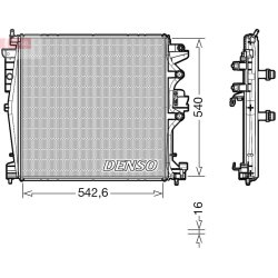 Radiateur de refroidissement moteur DENSO DRM01004 pour ALFA ROMEO OE 50549191