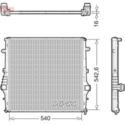 Engine Cooling Radiator DENSO DRM01008 OE Ref 50534300