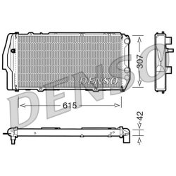 Engine Cooling Radiator DENSO DRM02003 OE Ref 443121251L