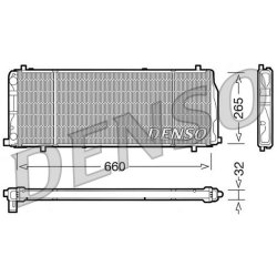 Engine Cooling Radiator DENSO DRM02004 OE Ref 431121253A