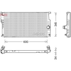 Engine Cooling Radiator DENSO DRM05004 OE Ref 17118672104