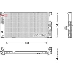 Engine Cooling Radiator DENSO DRM05005 OE Ref 17117626560