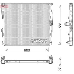 Engine Cooling Radiator DENSO DRM05008 OE Ref 17118623366