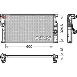 Engine Cooling Radiator DENSO DRM05017 OE Ref 7600511