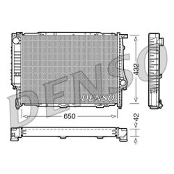 Engine Cooling Radiator DENSO DRM05055 OE Ref 2242138