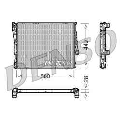 Engine Cooling Radiator DENSO DRM05069 OE Ref 1611557
