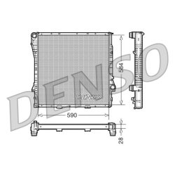 Engine Cooling Radiator DENSO DRM05115 OE Ref 17101439103