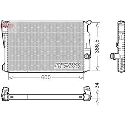 Engine Cooling Radiator DENSO DRM05122 OE Ref 17118623368