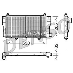 Engine Cooling Radiator DENSO DRM07002 OE Ref 1301Y2
