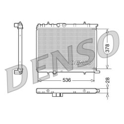 Engine Cooling Radiator DENSO DRM07021 OE Ref 1330F7