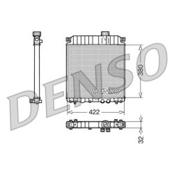 Engine Cooling Radiator DENSO DRM07031 OE Ref 133033