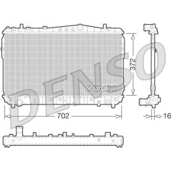 Engine Cooling Radiator DENSO DRM08004 OE Ref 96553422