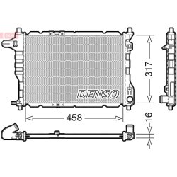 Engine Cooling Radiator DENSO DRM08005 OE Ref 96591475