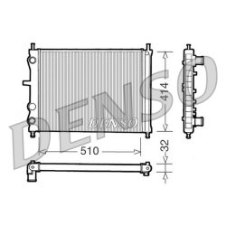 Engine Cooling Radiator DENSO DRM09020 OE Ref 7767440