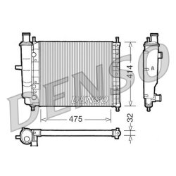 Engine Cooling Radiator DENSO DRM09028 OE Ref 7776507