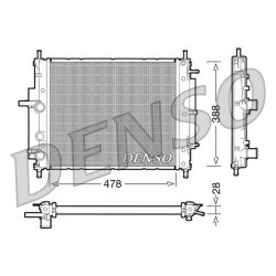 Engine Cooling Radiator DENSO DRM09032 OE Ref 46535007
