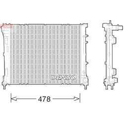 Engine Cooling Radiator DENSO DRM09043 OE Ref 51939067