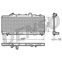 Engine Cooling Radiator DENSO DRM09092 OE Ref 7783504