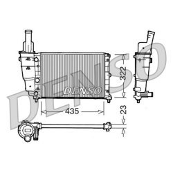Engine Cooling Radiator DENSO DRM09095 OE Ref 7718660