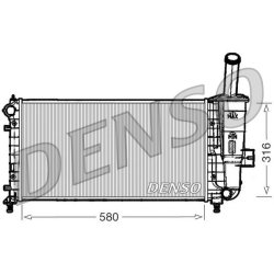Engine Cooling Radiator DENSO DRM09102 OE Ref 51714679