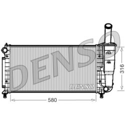 Engine Cooling Radiator DENSO DRM09105 OE Ref 51724183