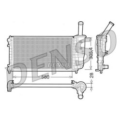 Engine Cooling Radiator DENSO DRM09108 OE Ref 51723827