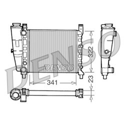 Engine Cooling Radiator DENSO DRM09141 OE Ref 7739941