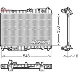 Engine Cooling Radiator DENSO DRM10005 OE Ref 1671561