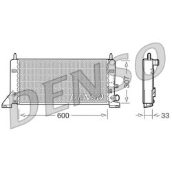 Engine Cooling Radiator DENSO DRM10023 OE Ref 89AB8005FA