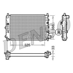 Engine Cooling Radiator DENSO DRM10025 OE Ref 1664029