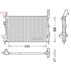 Engine Cooling Radiator DENSO DRM10028 OE Ref 1804849
