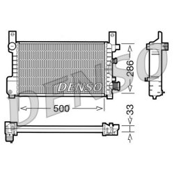 Engine Cooling Radiator DENSO DRM10037 OE Ref 94FB8005BC