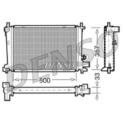 Engine Cooling Radiator DENSO DRM10039 OE Ref 96FB8005HD