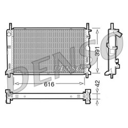 Engine Cooling Radiator DENSO DRM10071 OE Ref 93BBAD