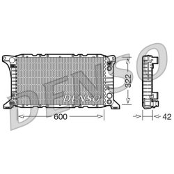 Engine Cooling Radiator DENSO DRM10092 OE Ref 86VB8005CB