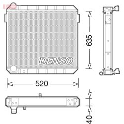 Engine Cooling Radiator DENSO DRM10110 OE Ref 82DB8005CD