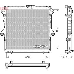 Engine Cooling Radiator DENSO DRM10118 OE Ref 2117280