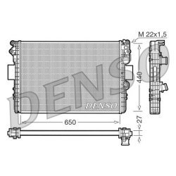 Engine Cooling Radiator DENSO DRM12002 OE Ref 99487905