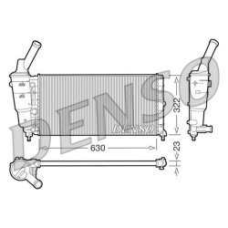 Engine Cooling Radiator DENSO DRM13005 OE Ref 46763325